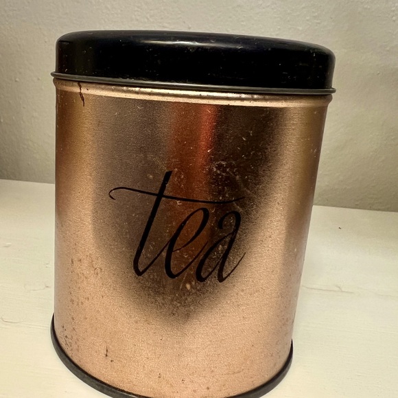 Set of 3 vintage nesting flour, sugar, tea metal canisters - Picture 4 of 4